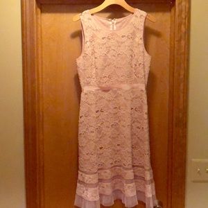 Nude Lace BCBG tea length dress